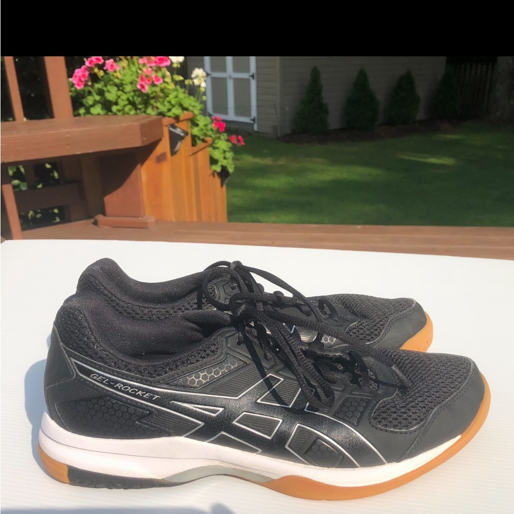 ASICS GEL ROCKET B756Y Volleyball or Indoor Field Hockey Shoe LIKE NEW SIZE 9